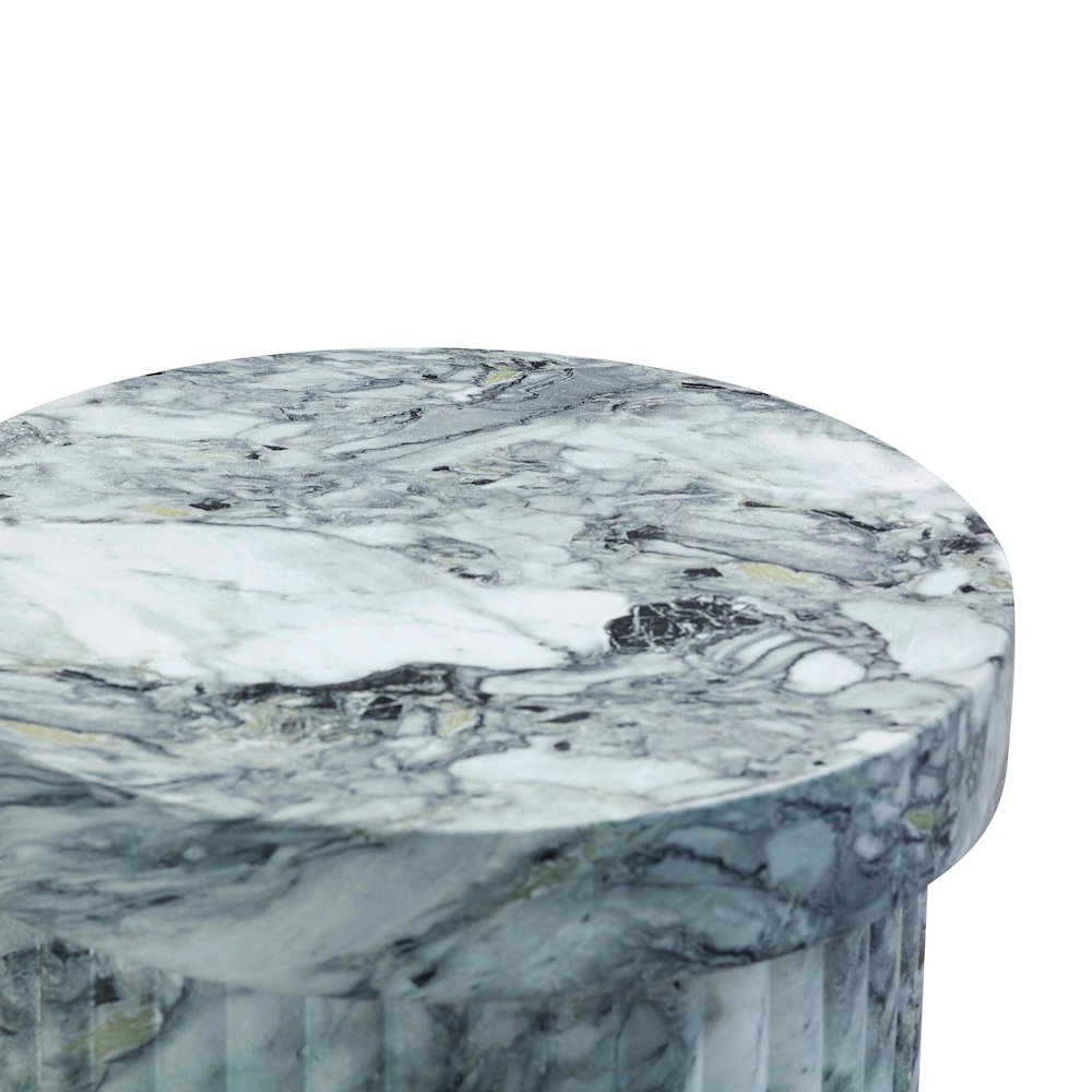 Serafina Marble Pattern Concrete Indoor / Outdoor Side Table. Picture 3