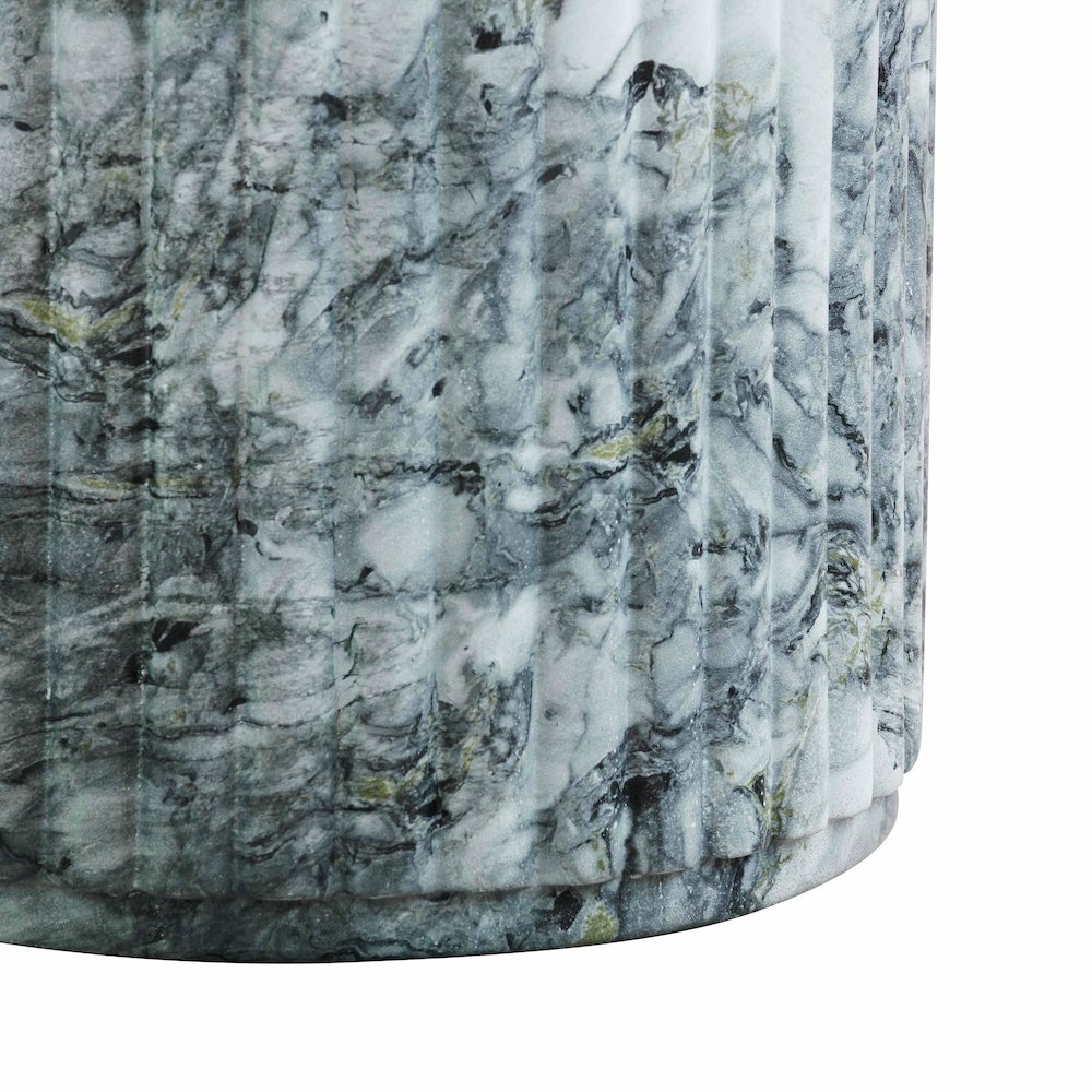 Serafina Marble Pattern Concrete Indoor / Outdoor Side Table. Picture 4