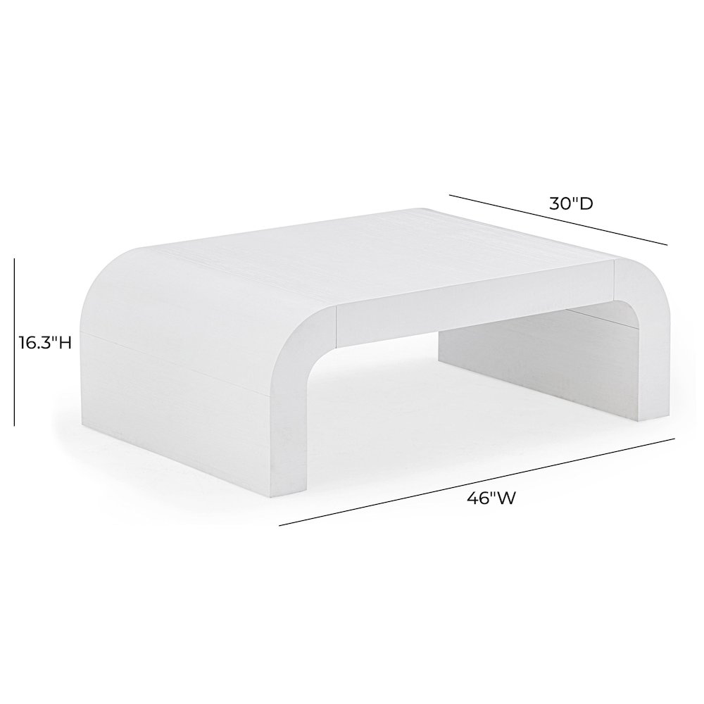 Hump White Coffee Table. Picture 5