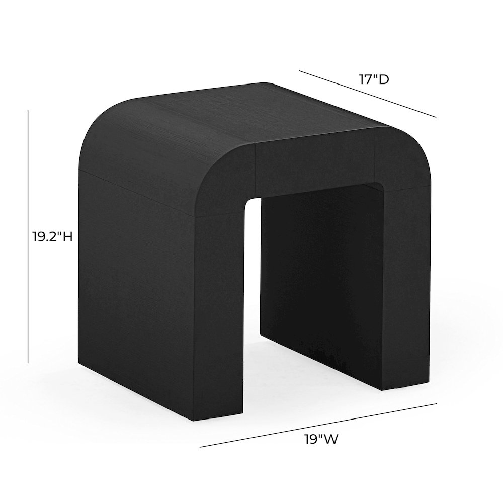 Hump Black Side Table. Picture 5