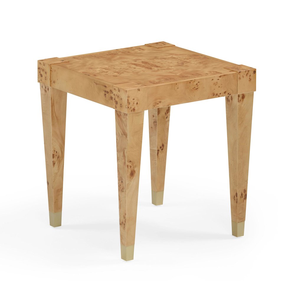 Brandyss Honey Burl End Table. Picture 1