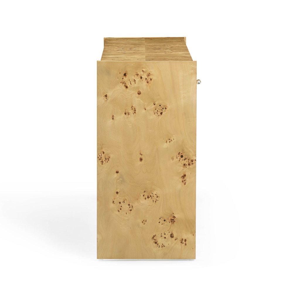 Brandyss Natural Burl Console Table. Picture 5