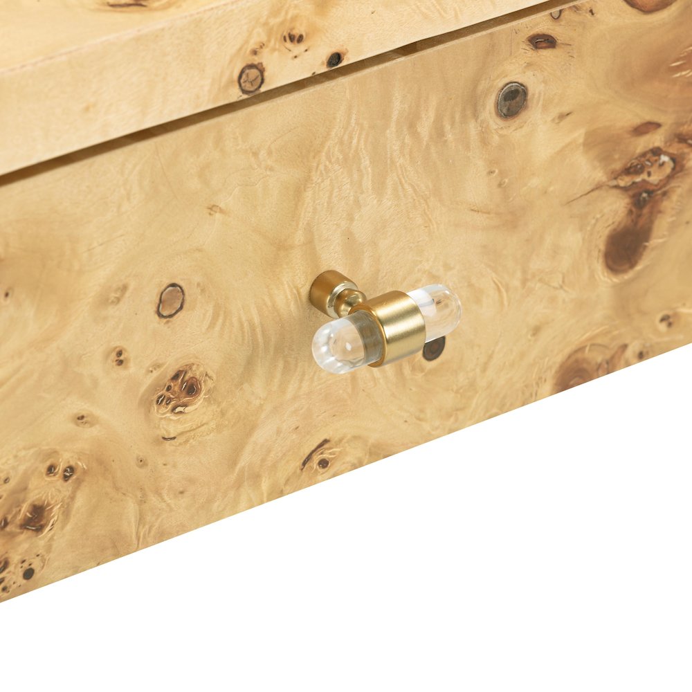 Brandyss Natural Burl Console Table. Picture 9