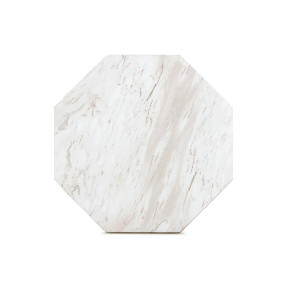 Esme Faux Marble Indoor/Outdoor Round Side Table. Picture 5