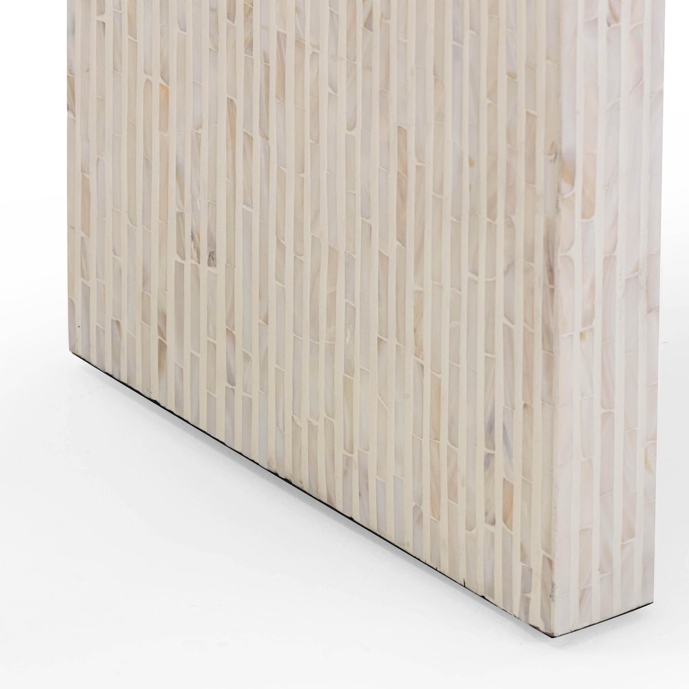 Opus Cream Capiz Shell Console Table. Picture 6