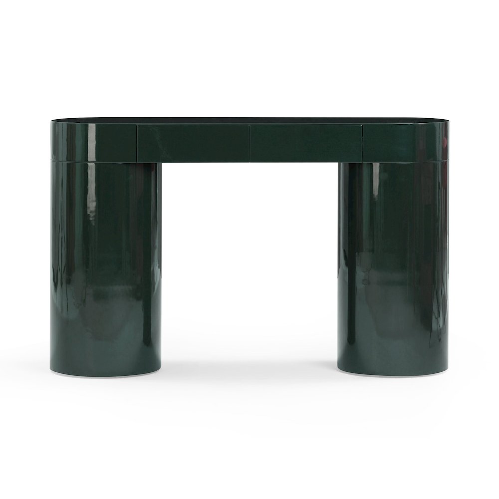 Mira Deep Green High Gloss Console Table. Picture 1