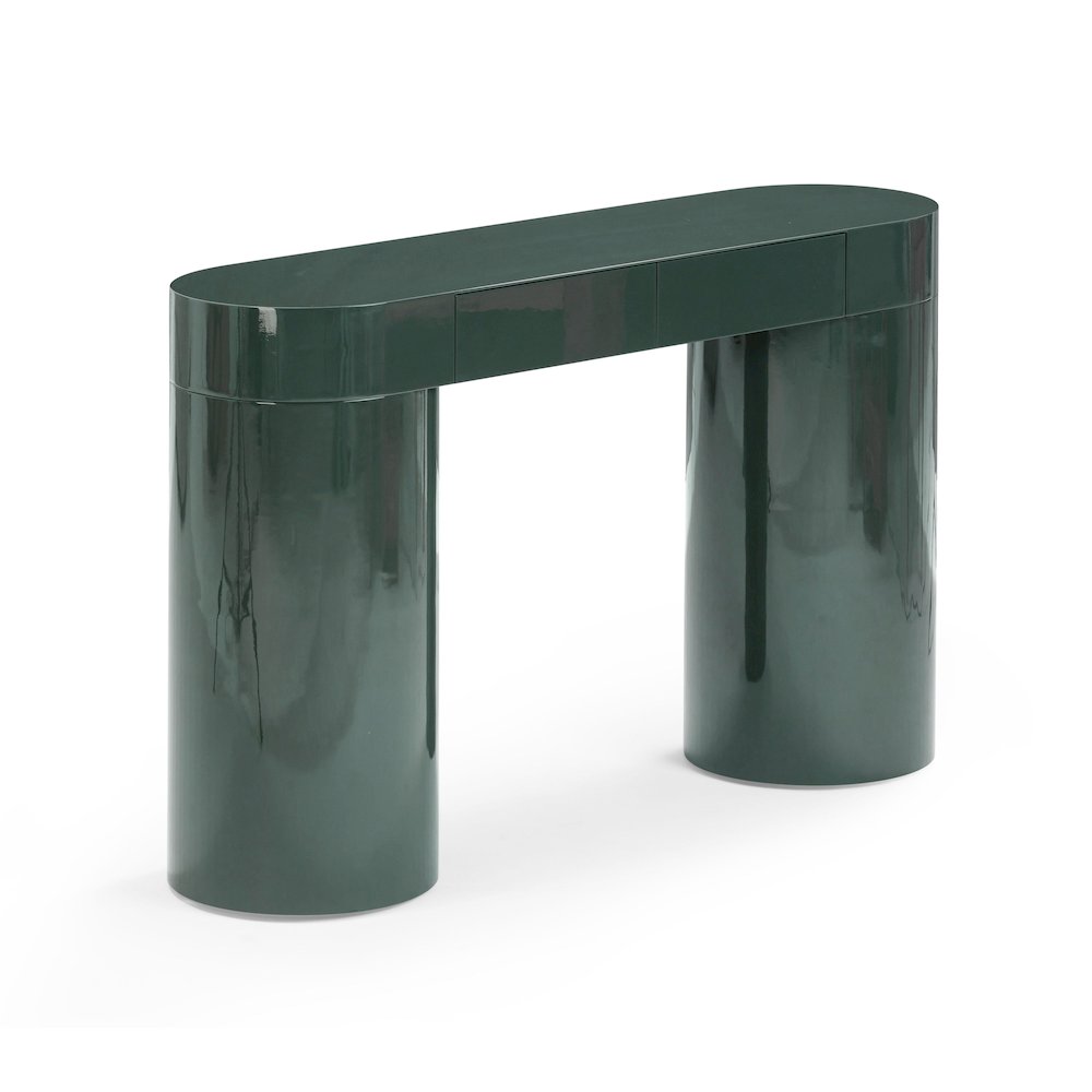 Mira Deep Green High Gloss Console Table. Picture 3