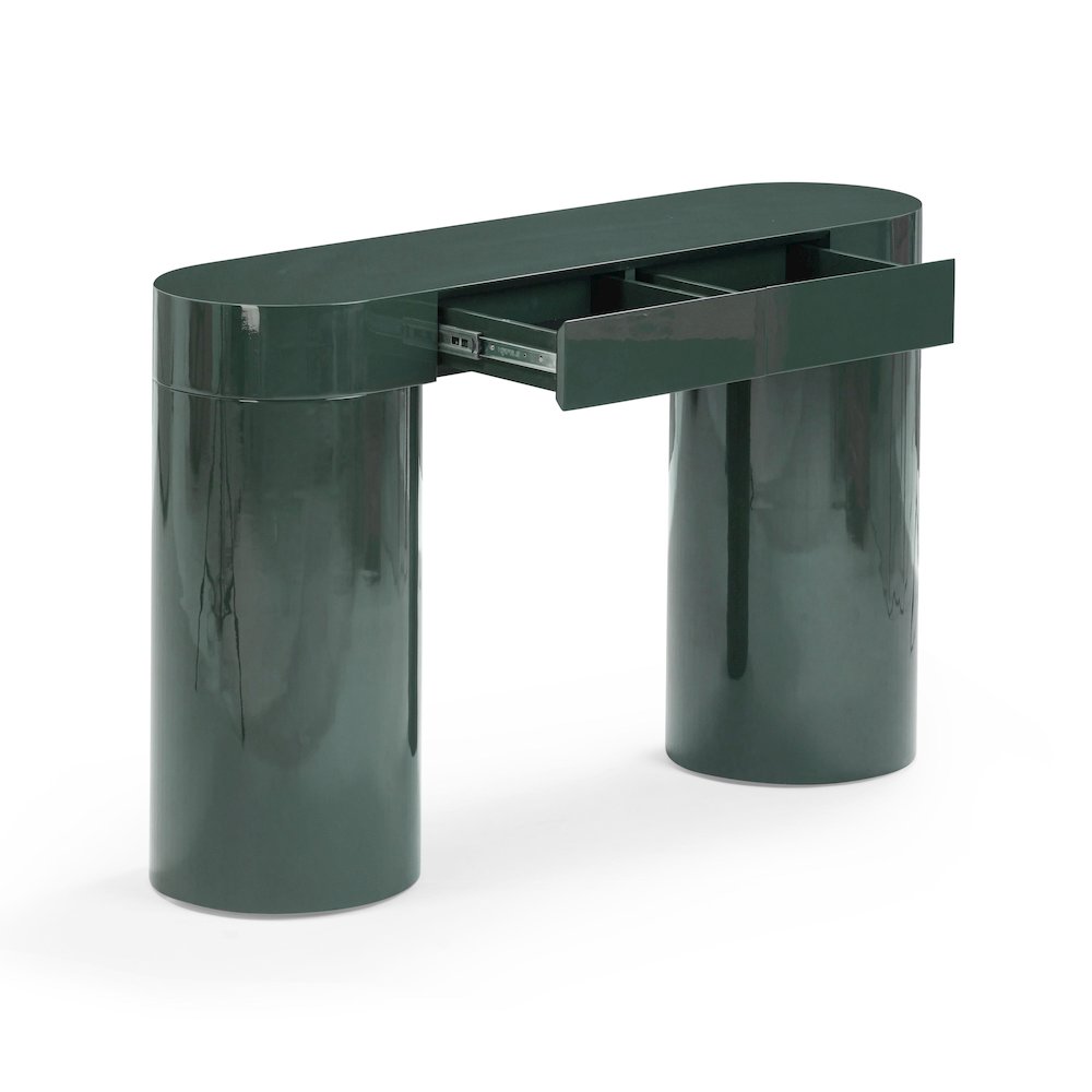 Mira Deep Green High Gloss Console Table. Picture 4