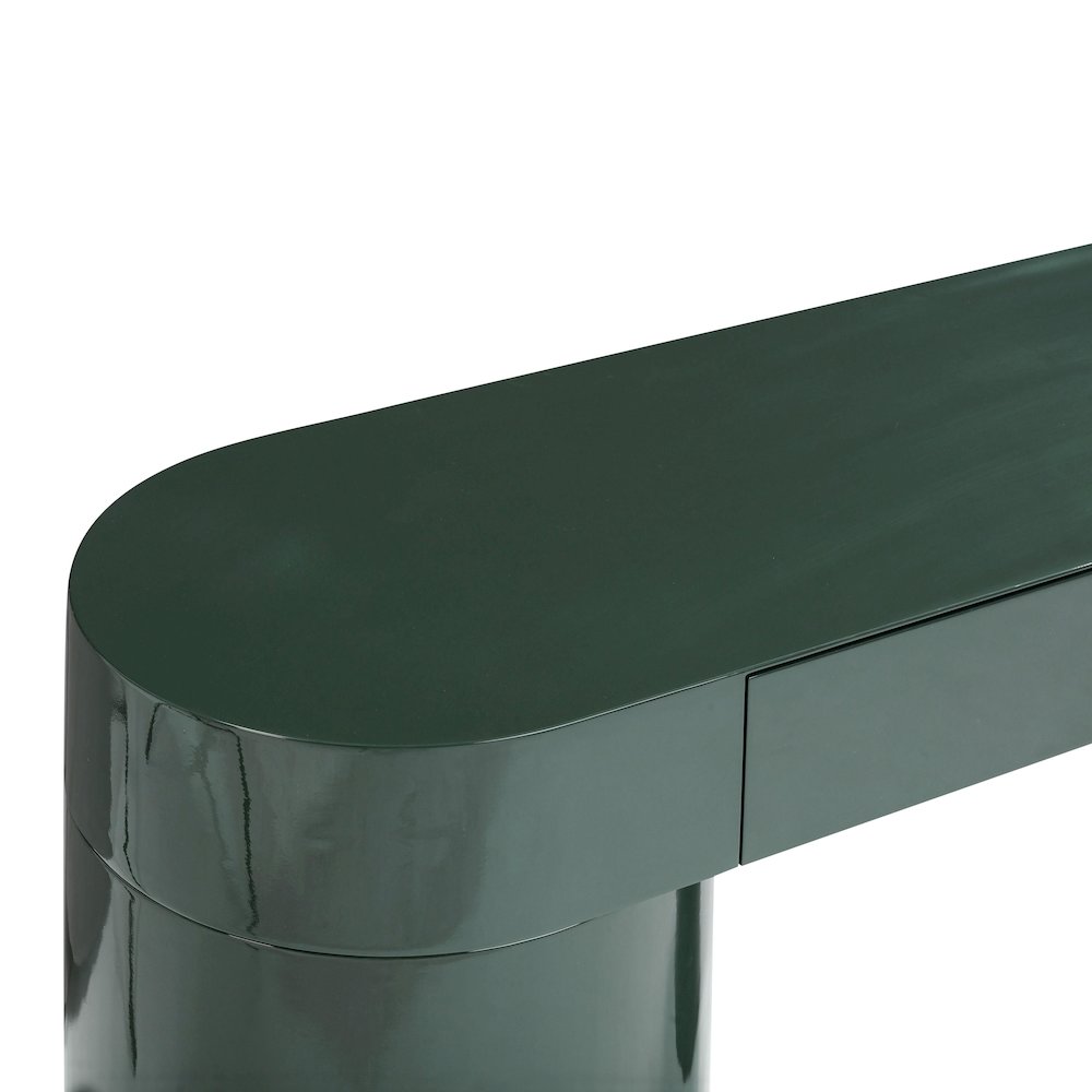 Mira Deep Green High Gloss Console Table. Picture 9