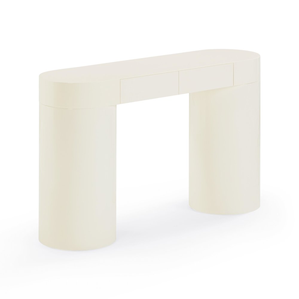 Mira Cream High Gloss Console Table. Picture 3