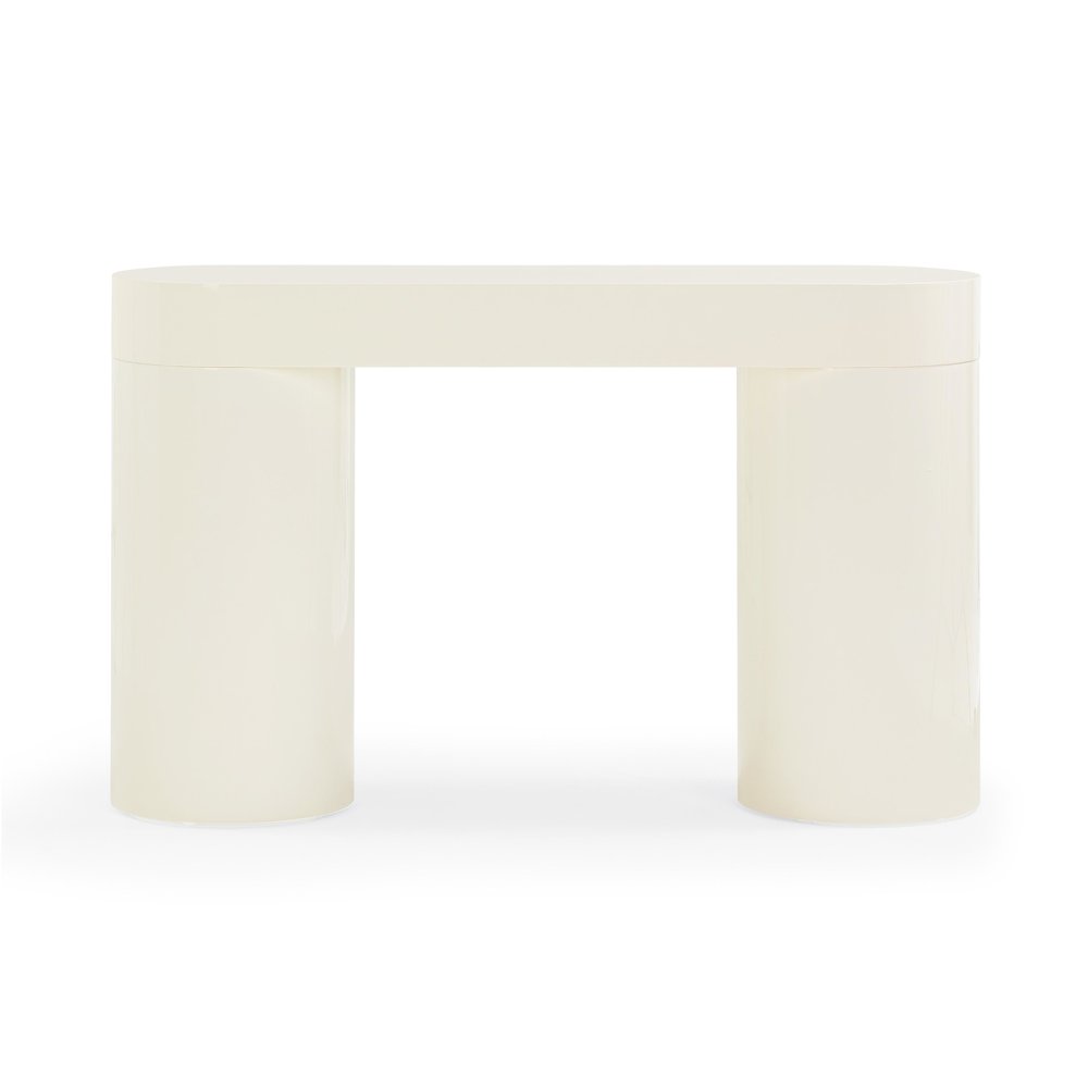 Mira Cream High Gloss Console Table. Picture 6