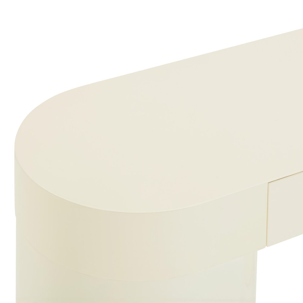Mira Cream High Gloss Console Table. Picture 9