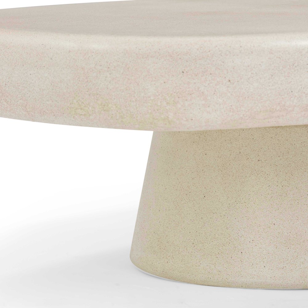 Darial Sandstone Indoor/Outdoor Coffee Table. Picture 8
