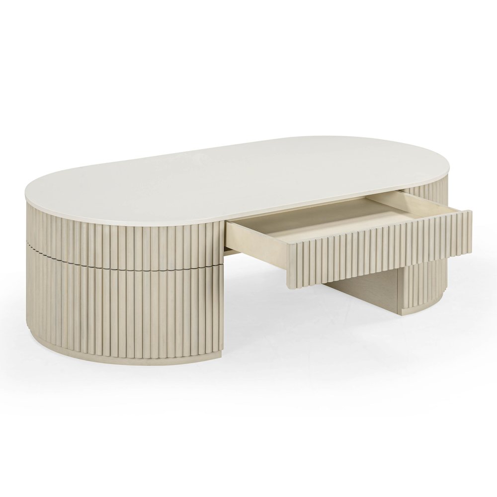 Bella Cream Large Storage Coffee Table. Picture 1