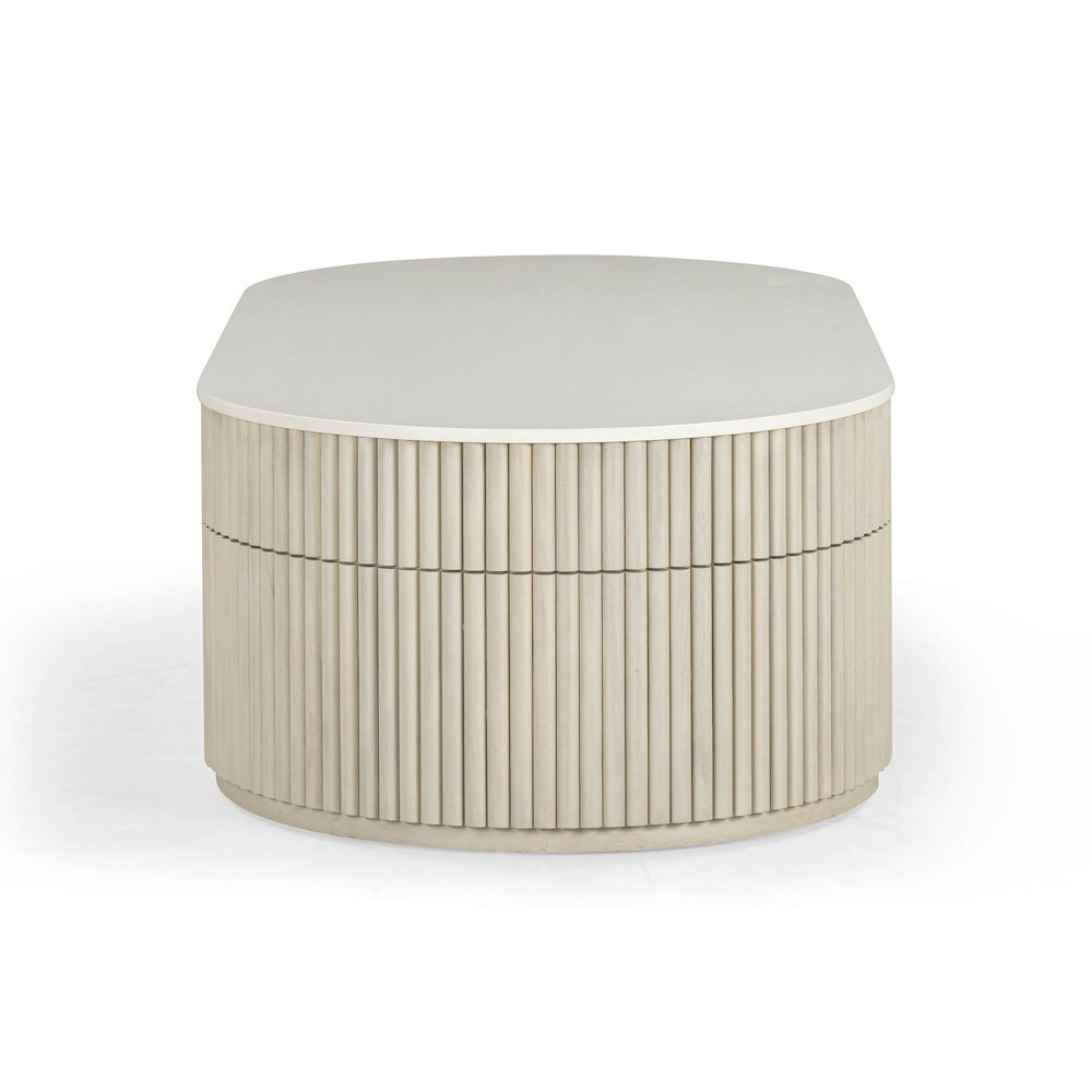 Bella Cream Large Storage Coffee Table. Picture 5