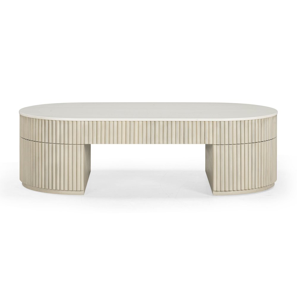 Bella Cream Large Storage Coffee Table. Picture 6