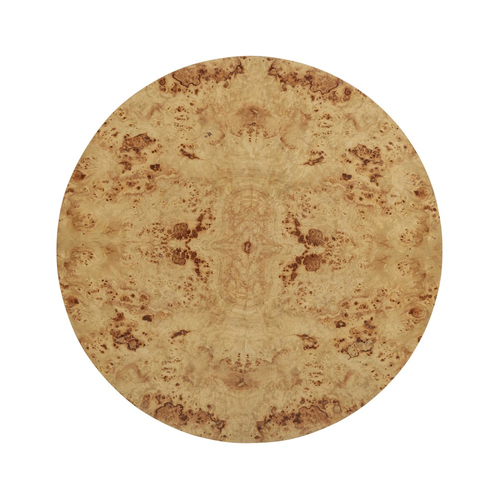 Fig Natural Burl Drum Coffee Table. Picture 4