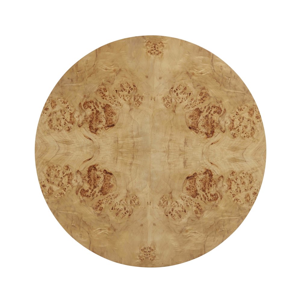 Fig Natural Burl Drum Coffee Table. Picture 5