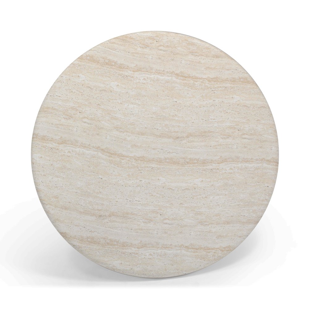 Cynthia Travertine Concrete Indoor / Outdoor Coffee Table. Picture 4