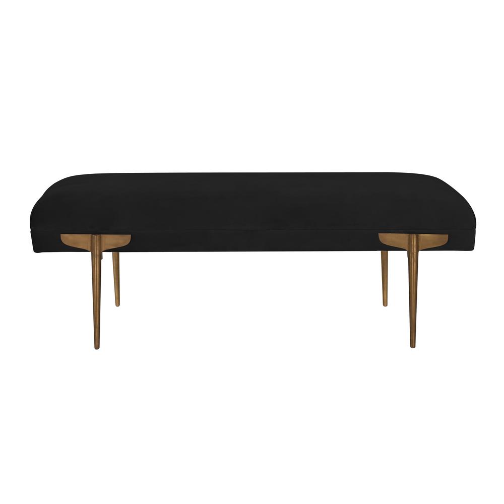 Brno Black Velvet Bench. Picture 3