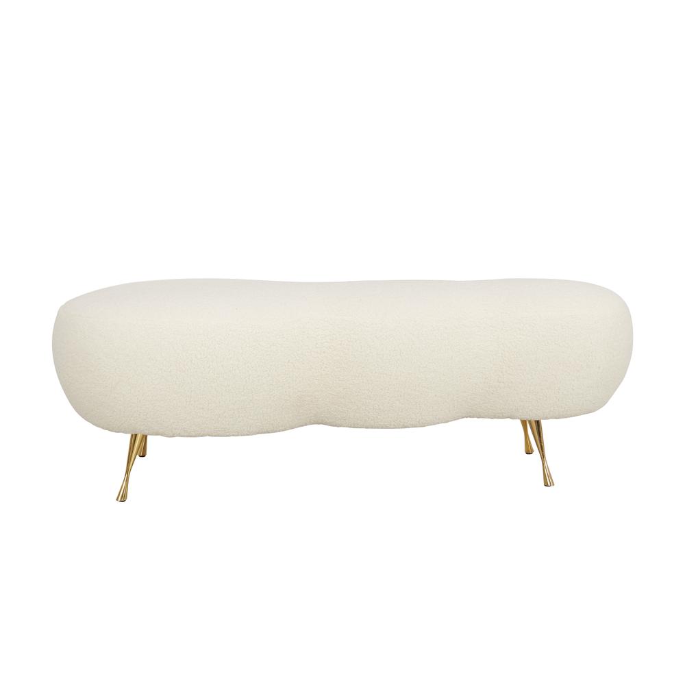 Welsh Faux Shearling Bench. Picture 2