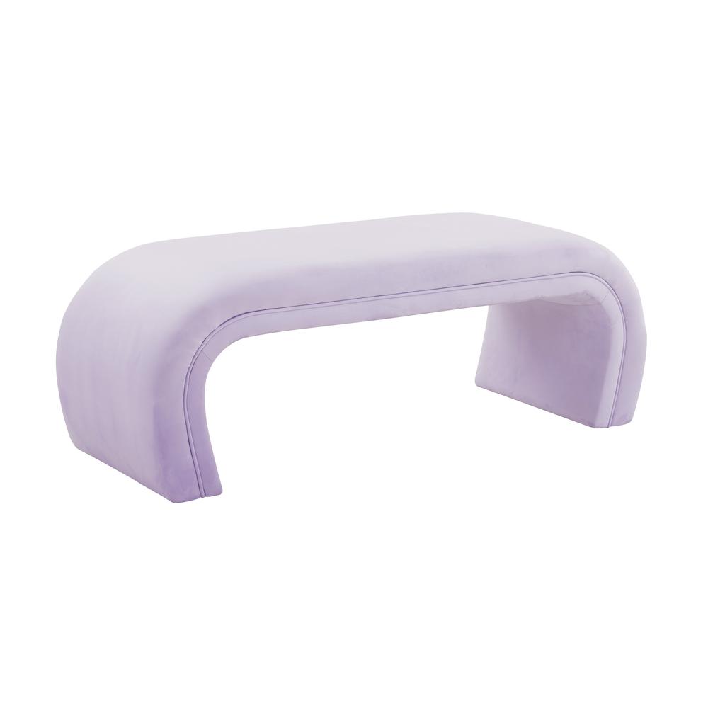 Kenya Lavender Velvet Bench. Picture 7