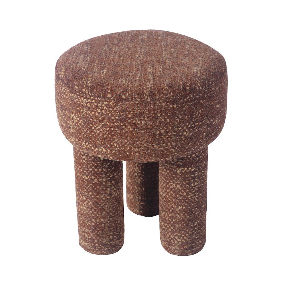 Claire Sedona Brown Knubby Stool. Picture 3