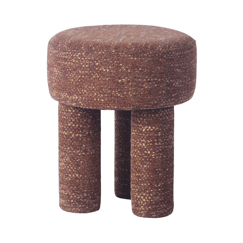 Claire Sedona Brown Knubby Stool. Picture 5
