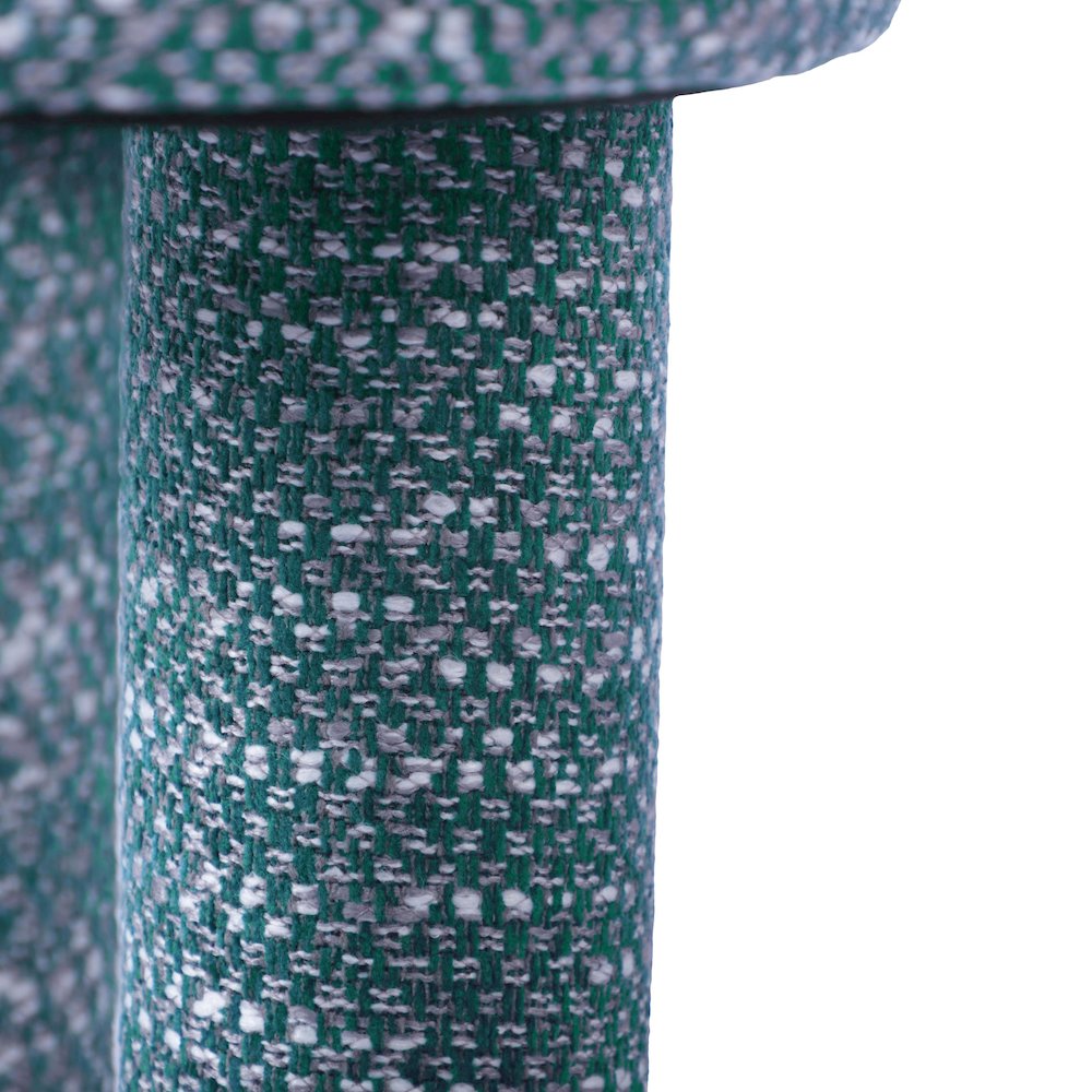 Claire Teal Knubby Stool. Picture 6