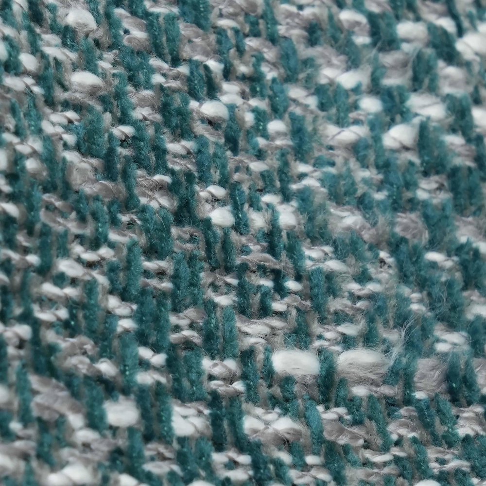 Claire Teal Knubby Stool. Picture 8