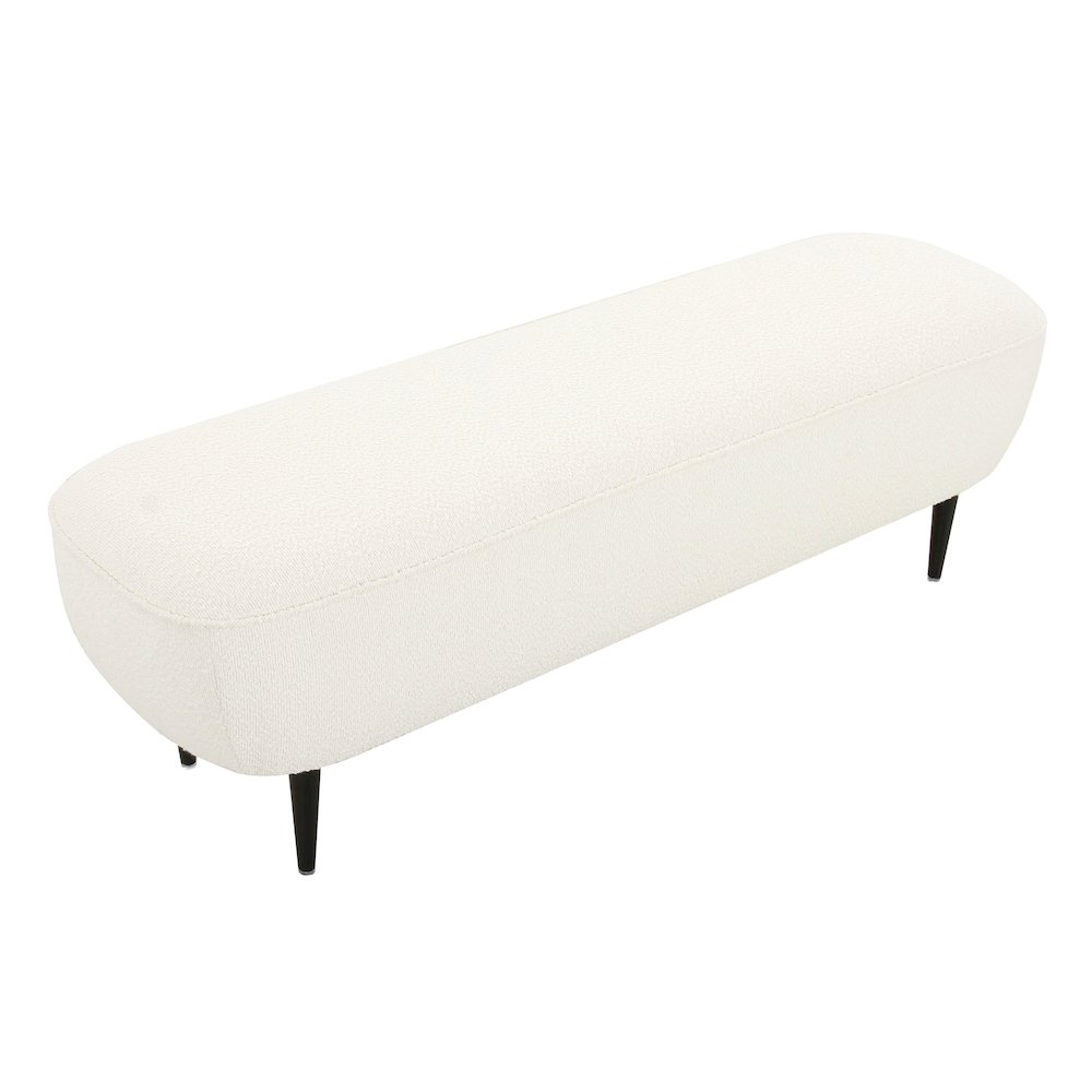 Denise Cream Boucle Bench. Picture 5