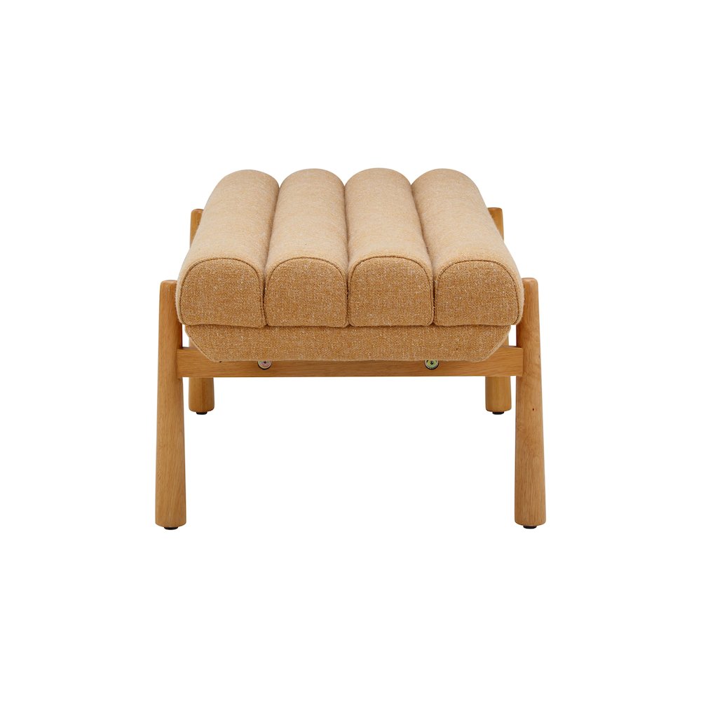 Julianna Sunflower Yellow Heavy Linen Bench. Picture 4