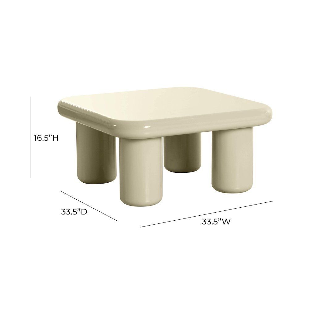 Memphis Cream Coffee Table. Picture 6