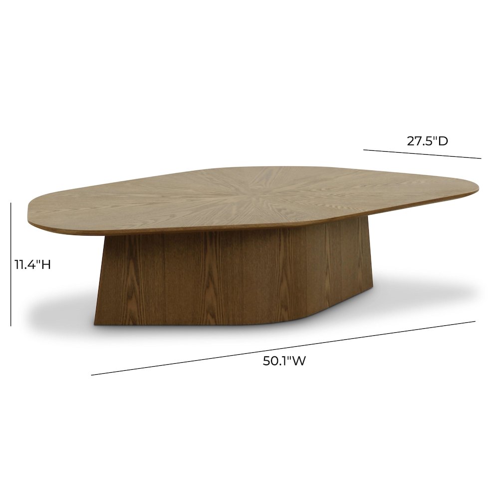 Roche Brown Ash Low Coffee Table. Picture 7