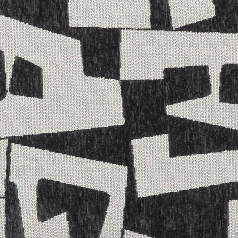 Lena Black and White Jacquard Bench. Picture 8