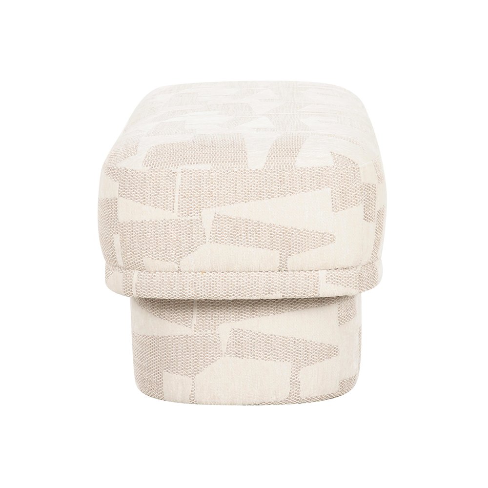 Lena Cream Jacquard Bench. Picture 5