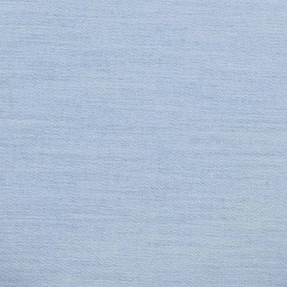 Dex Faded Blue Upcycled Fabric Ottoman. Picture 8