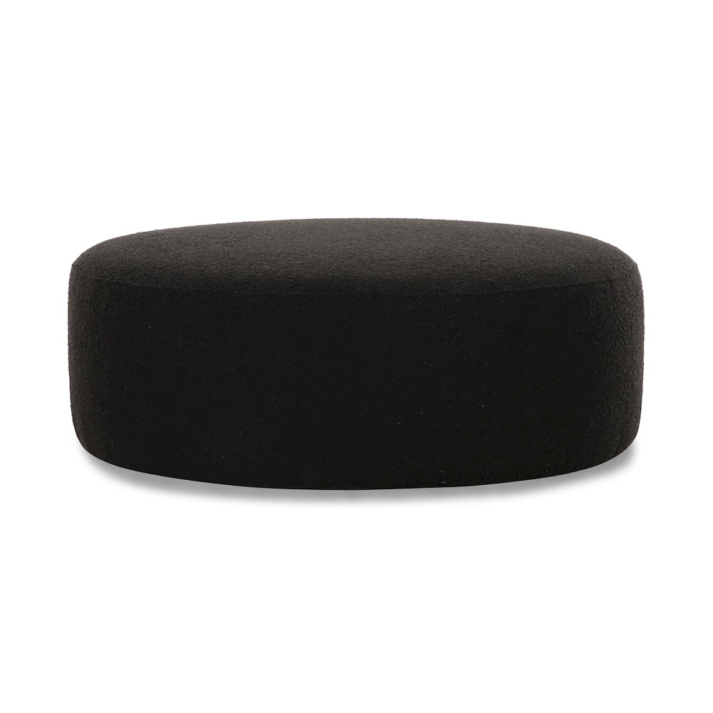 Broohah Black Boucle Ottoman. Picture 2