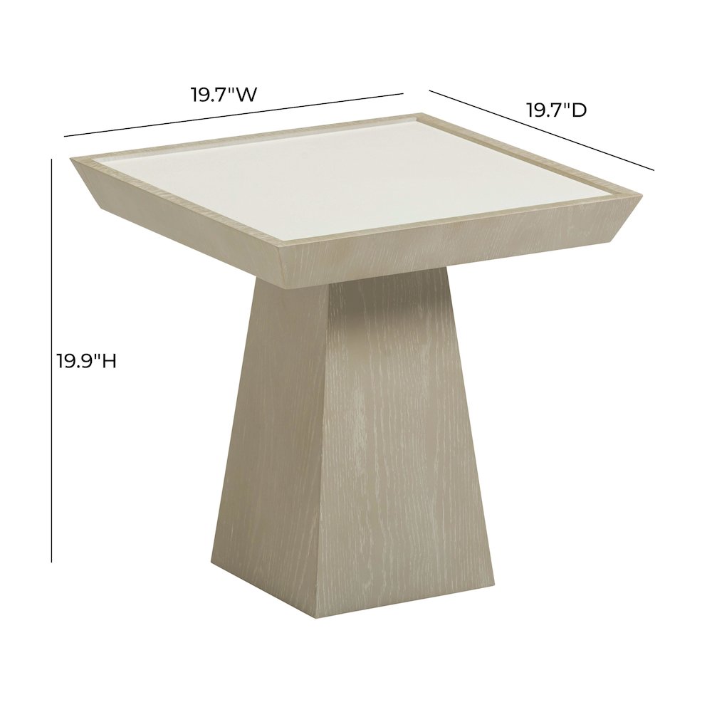 Coco Washed Ash Side Table. Picture 6