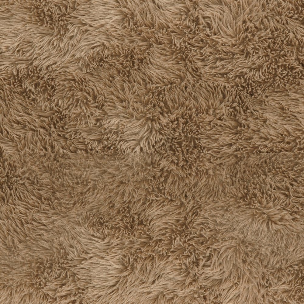 Ollie Taupe Straight Vegan Shearling Large Bench. Picture 7