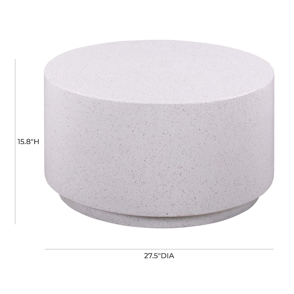 Terrazzo Light Speckled Coffee Table. Picture 4