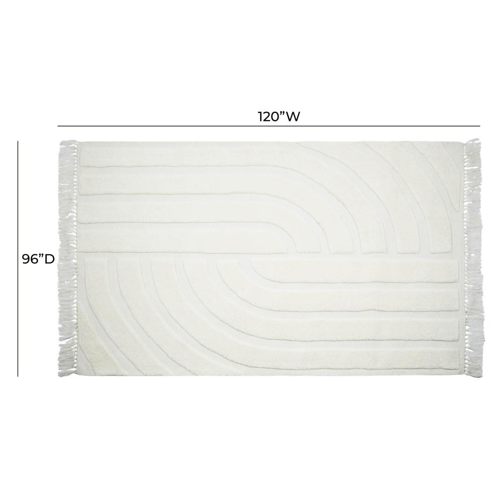 Loop White 8' x 10' Area Rug. Picture 5