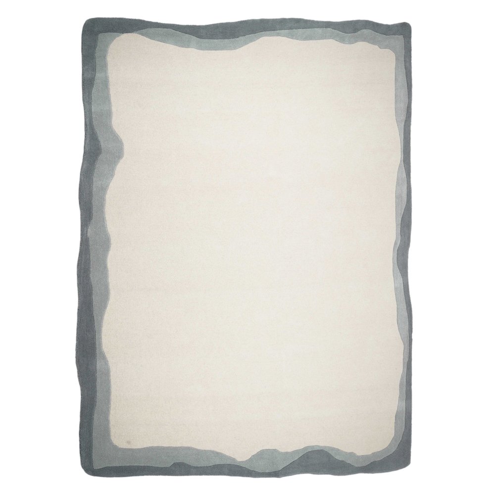 Tarba Grey 8'x10' Rectangular Floor Rug. Picture 1