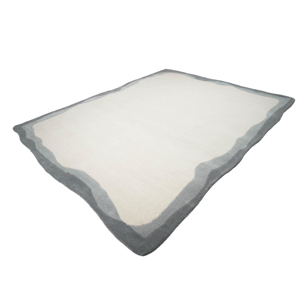 Tarba Grey 8'x10' Rectangular Floor Rug. Picture 3