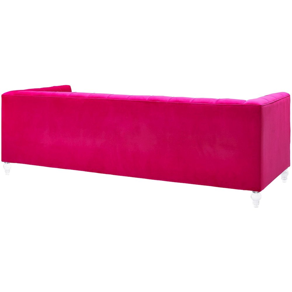 Bea Pink Velvet Sofa. Picture 4