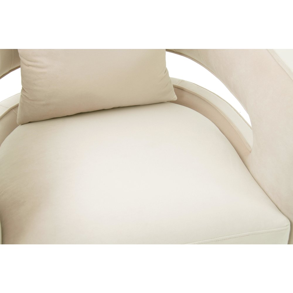 Kennedy Cream Swivel Chair. Picture 5