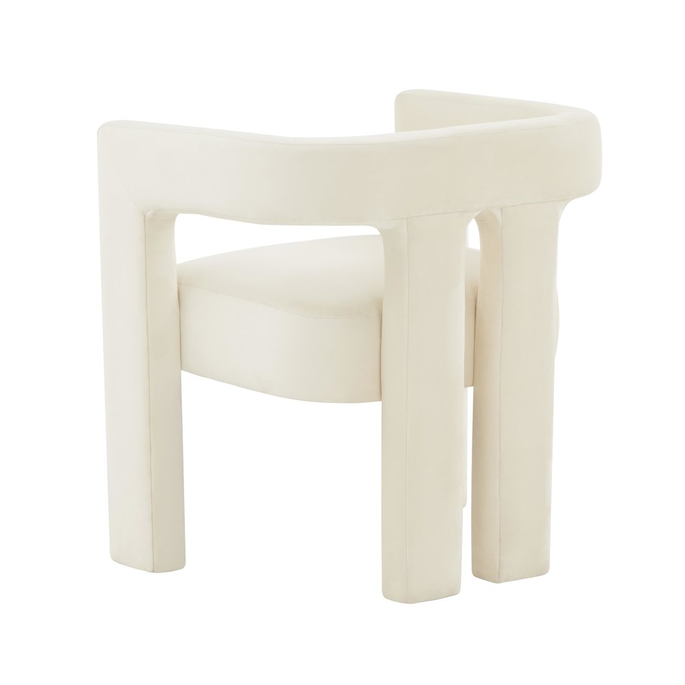 Sloane Cream Velvet Chair. Picture 4