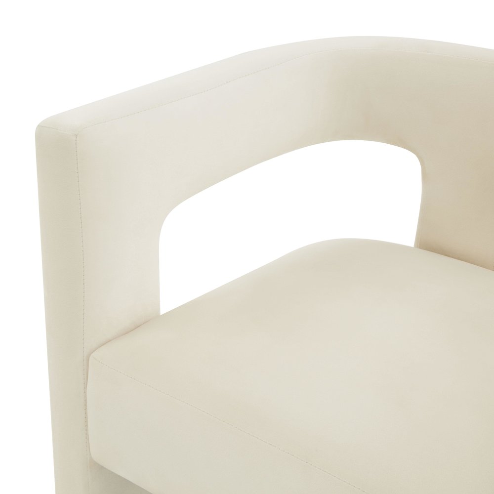 Sloane Cream Velvet Chair. Picture 5