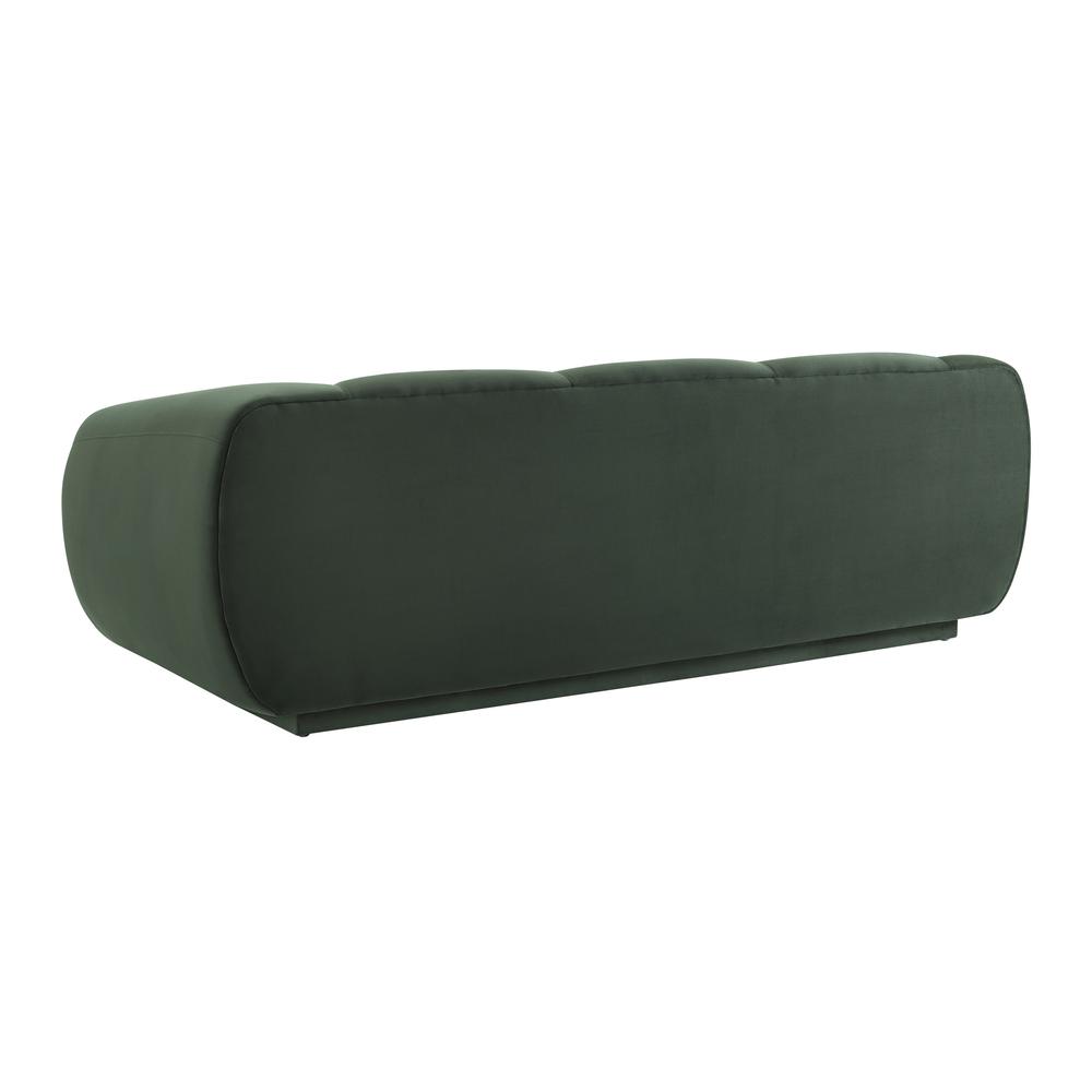 Emmet Forest Green Velvet Sofa. Picture 5