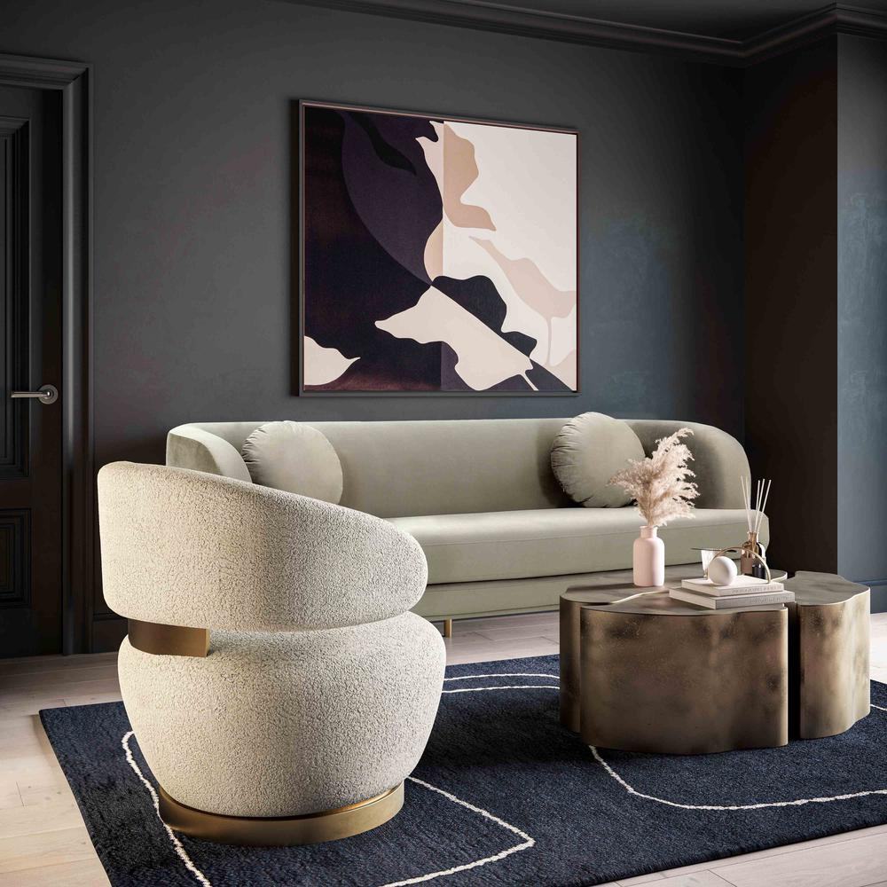 Austin Faux Shearling Chair. Picture 7
